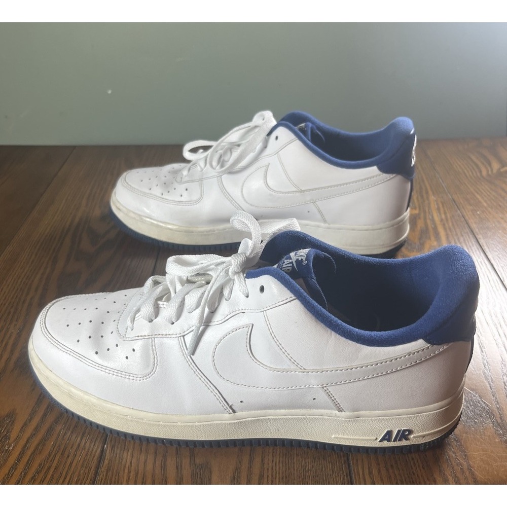 Nike Air Force 1 AF1 Low White Deep Royal Blue (CD0884-102) Men's Size 11